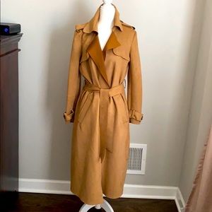 Bebe Faux Suede Trench Coat